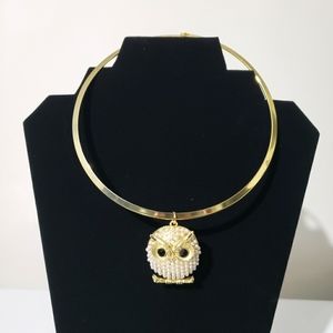 OWL GOLD PENDANT NECKLACE